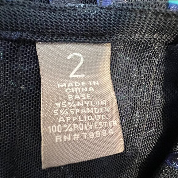 ✨Chico's Travelers Collection Sheer Open Cardigan Jacket Size 2 (L) Blue✨ - Picture 9 of 13